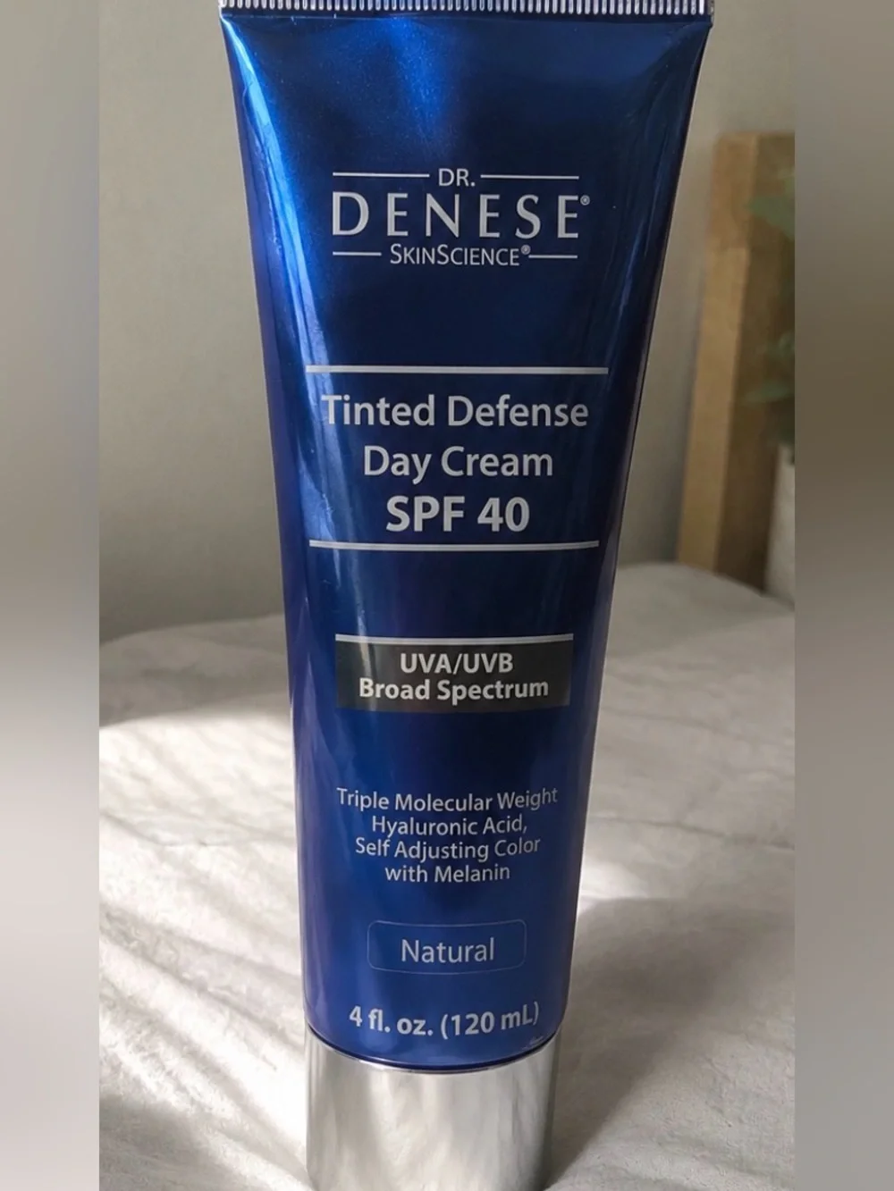 Dr. Denese Tinted Defense Day Cream SPF 40 4 oz Natural Broad Spectrum (NEW)